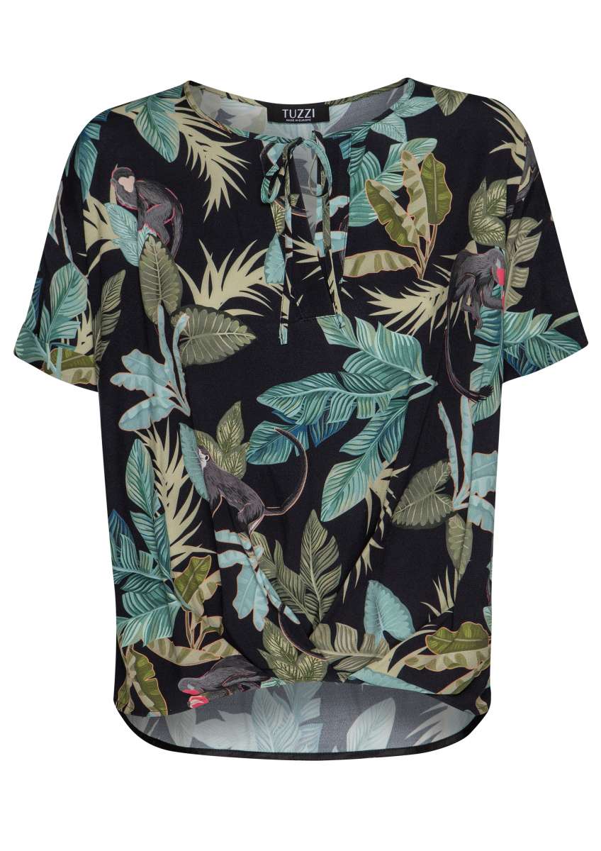 Bluse mit Blätterprint von Tuzzi